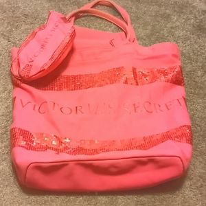 Victoria secret carry on with matching make up bag